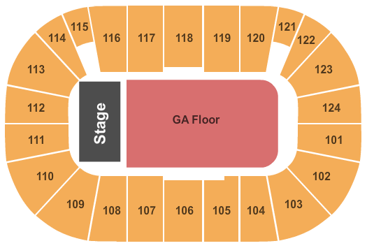 Tsongas Center GA Floor Seating Chart
